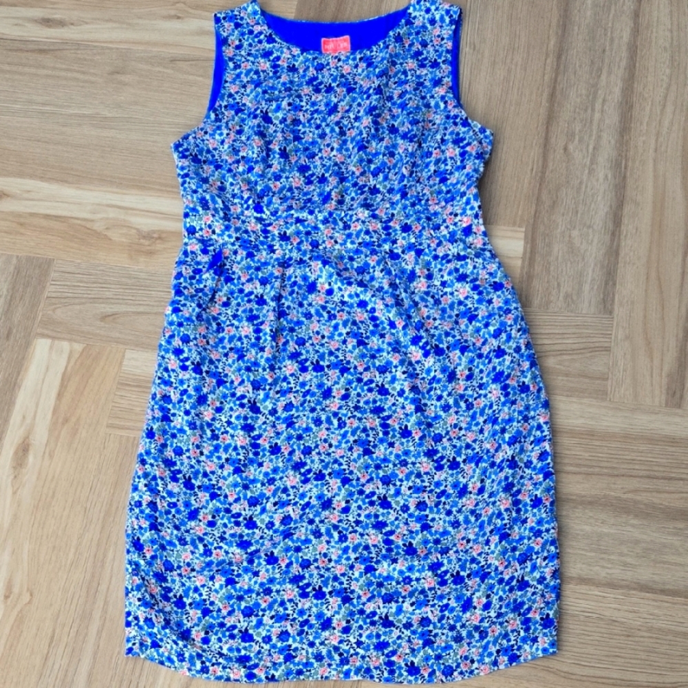 JOULES Floral Blue Dress US 8